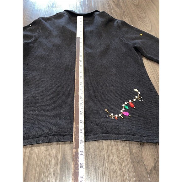 K.I.K.I.T S Christmas Sweater Size Large Beaded - Picture 15 of 16